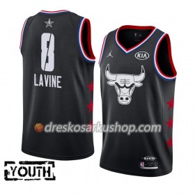 Dječji NBA Dres Chicago Bulls Zach LaVine 8 2019 All-Star Jordan Brand Crna Swingman